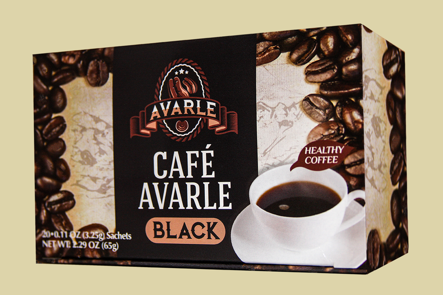 Café Avarle Black Healthy Coffee with Ganoderma & Cordyceps - (20 pk/box) Café Avarle Black Healthy Coffee with Ganoderma & Cordyceps - (20 pk/box)