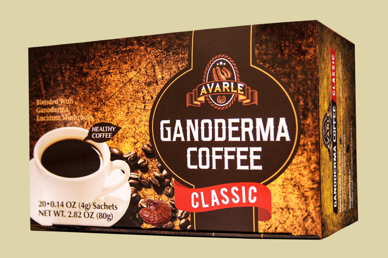 Avarle Classic Healthy Black Coffee with Ganoderma (20 pk/box) Avarle Classic Healthy Black Coffee with Ganoderma (20 pk/box)
